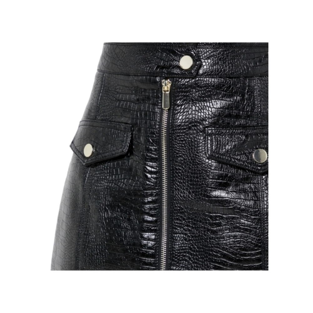 TOPSHOP Nordstrom Leather Skirt Size 2 - Picture 5 of 8
